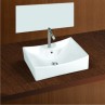 Belmonte Table Top Wash Basin Sheep 20 Inch X 17 Inch - White