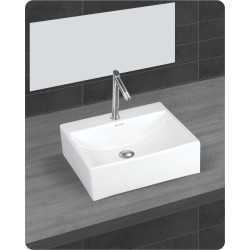 Belmonte Table Top Wash Basin Casanova 18 Inch X 15 Inch - White