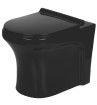 Belmonte Ceramic Floor Mounted European Water Closet/EWC Retro S Trap 100mm / 4 Inch 53cm x 36cm x 40cm Glossy Finish Full Black