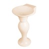 Belmonte Dolphin Set Pedestal Wash Basin | Wall Mount | Ceramic | Ivory | Glossy Finish