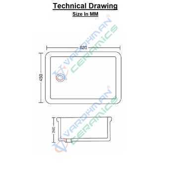 Buy Belmonte Laboratory Sink 606 | Ceramic White Lab Sink | Glossy ...