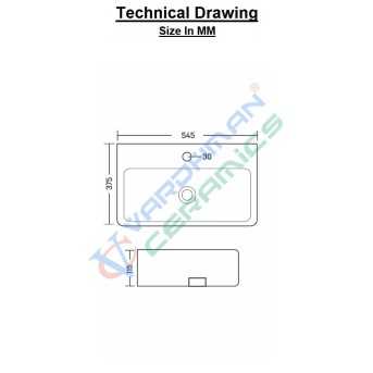 wash basin size