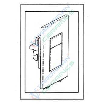 Push Plate Concealed Cistern