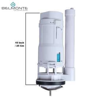 Belmonte 10 Inch 25cm Dual Flush Siphon Flush Valve Tank Fittings for Single One Piece Western Toilet Commode EWC