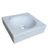 Belmonte Table Top Wash Basin Ellips 15 Inch X 15 Inch - White