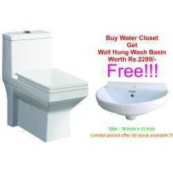 Belmonte One Piece Water Closet Ripone S Trap - White